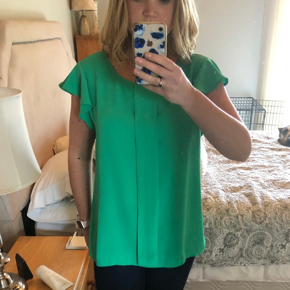 Butterfly-Sleeve Blouse